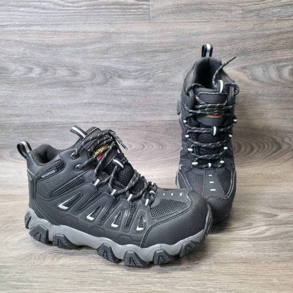 Thorogood Work Boots Men 7 Gray Leather Composite Toe Waterproof Hiker Crosstrek - Picture 1 of 11